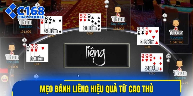 Mẹo đánh Liêng hiệu quả từ cao thủ